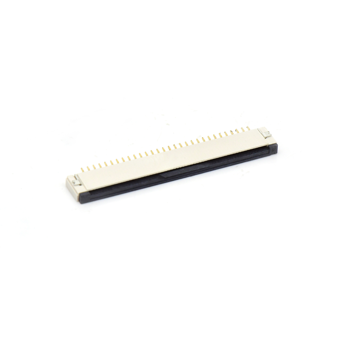 Pitch 0.50mm H0.95mm 卧式下接前掀盖 SMT型 FPC 10Pin 自然色 HF